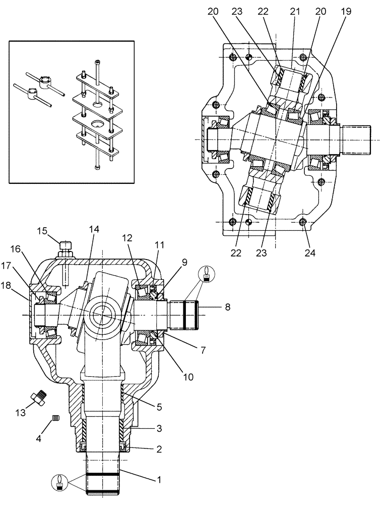 Схема запчастей Case IH 2152 - (09-14) - SICKLE DRIVE BOX 