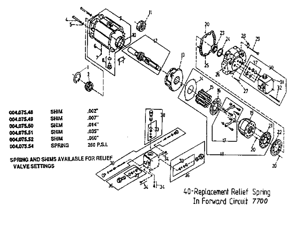 Схема запчастей Case IH 7700 - (B03.16[01]) - Hydraulic Motor {Traction} (35) - HYDRAULIC SYSTEMS