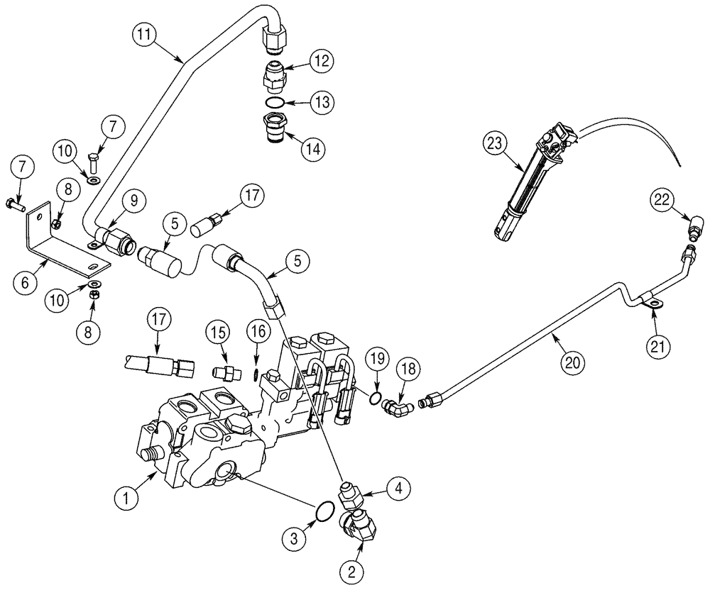 Схема запчастей Case IH 75XT - (08-34) - HYDRAULICS, ATTACHMENT - HIGH FLOW, GEAR (08) - HYDRAULICS