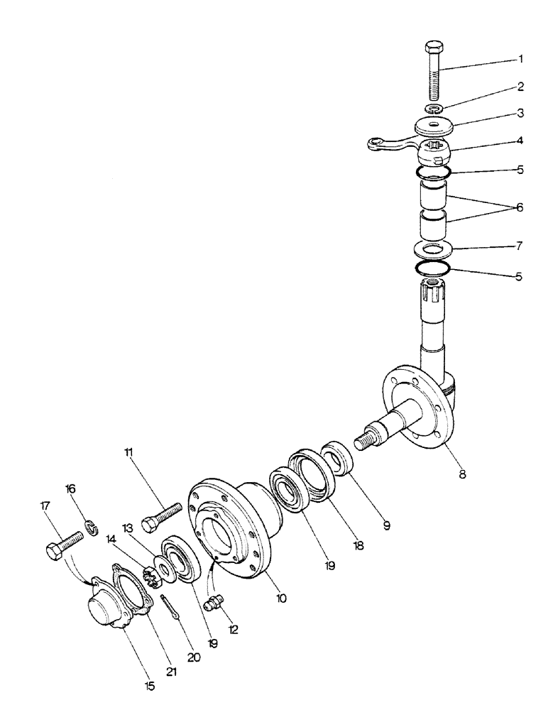 Схема запчастей Case IH 1190 - (G1) - FRONT HUBS AND STUB AXLES (06) - POWER TRAIN