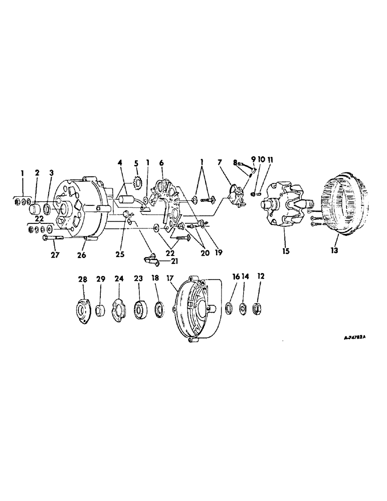 Схема запчастей Case IH 2856 - (G-03) - ELECTRICAL SYSTEM, ALTERNATOR GENERATOR, DELCO REMY (06) - ELECTRICAL SYSTEMS