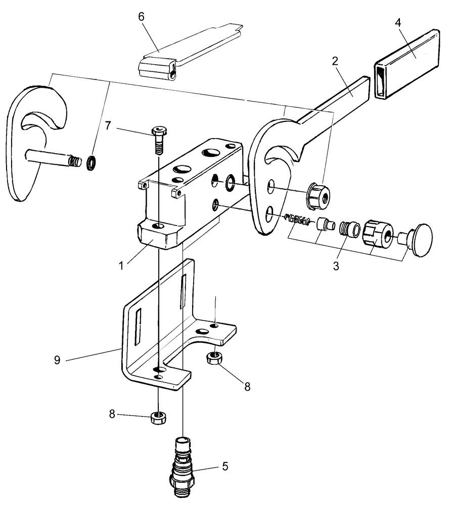 Схема запчастей Case IH LX720 - (35.310.AP[02]) - COUPLER - LOADER PART (35) - HYDRAULIC SYSTEMS