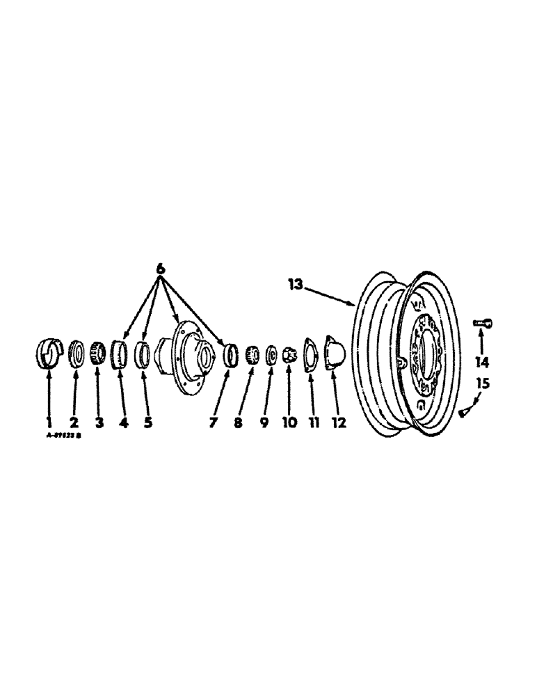 Схема запчастей Case IH 656 - (L-04) - WHEELS AND WHEEL WEIGHTS, FRONT WHEELS, INTERNATIONAL TRACTORS Wheels & Wheel Weights