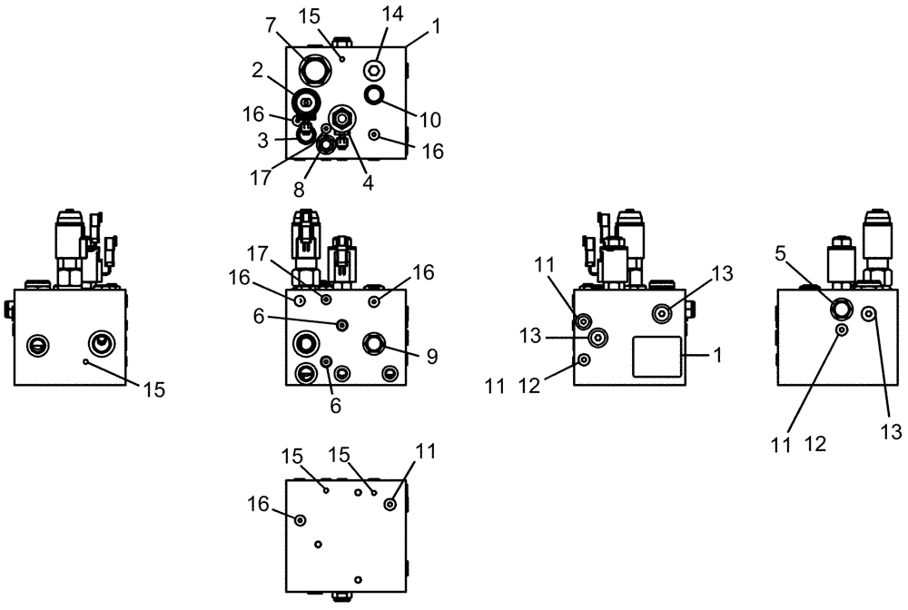 Схема запчастей Case IH 1260 - (35.138.09) - HYDRAULICS - MULTI-VALVE DIRECT DRIVE ASSEMBLY (35) - HYDRAULIC SYSTEMS