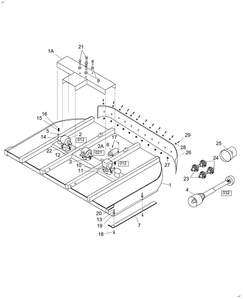 Схема запчастей Case IH RC1200 - (004) - MAIN ASSEMBLY 