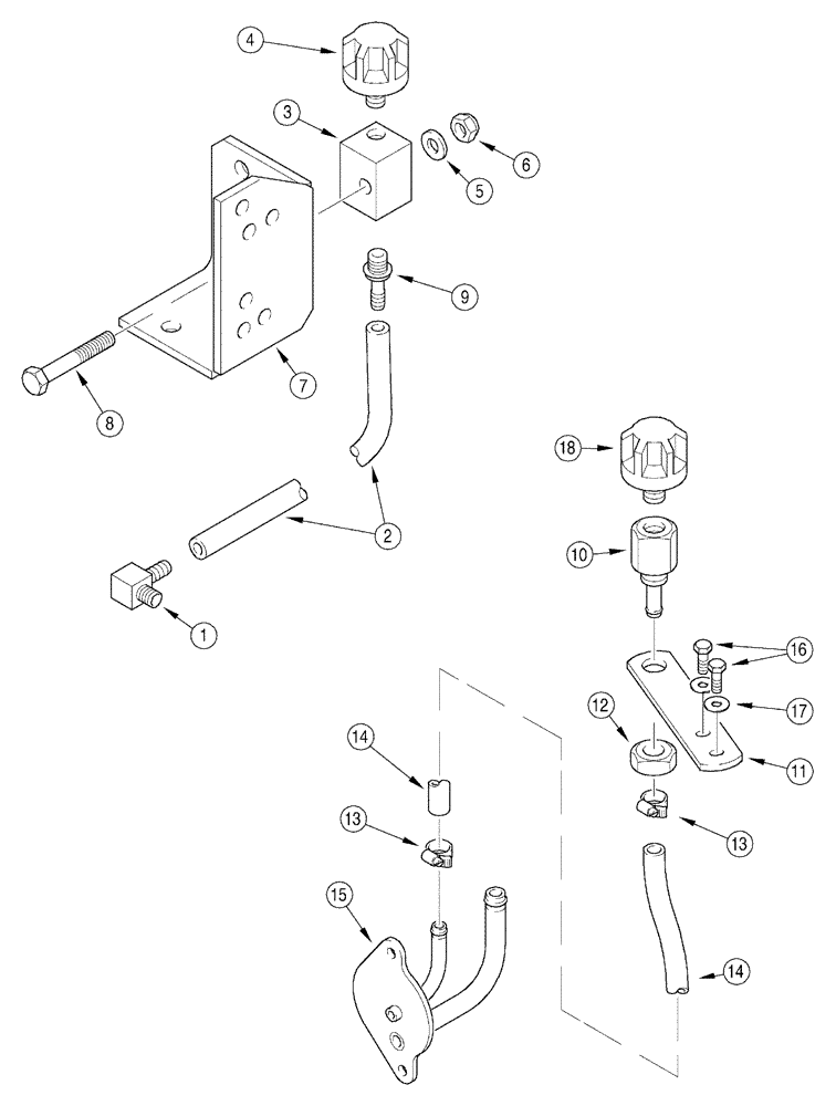 Схема запчастей Case IH 5220 - (6-072) - TRANSMISSION BREATHER, JJF1030000 AND AFTER (06) - POWER TRAIN