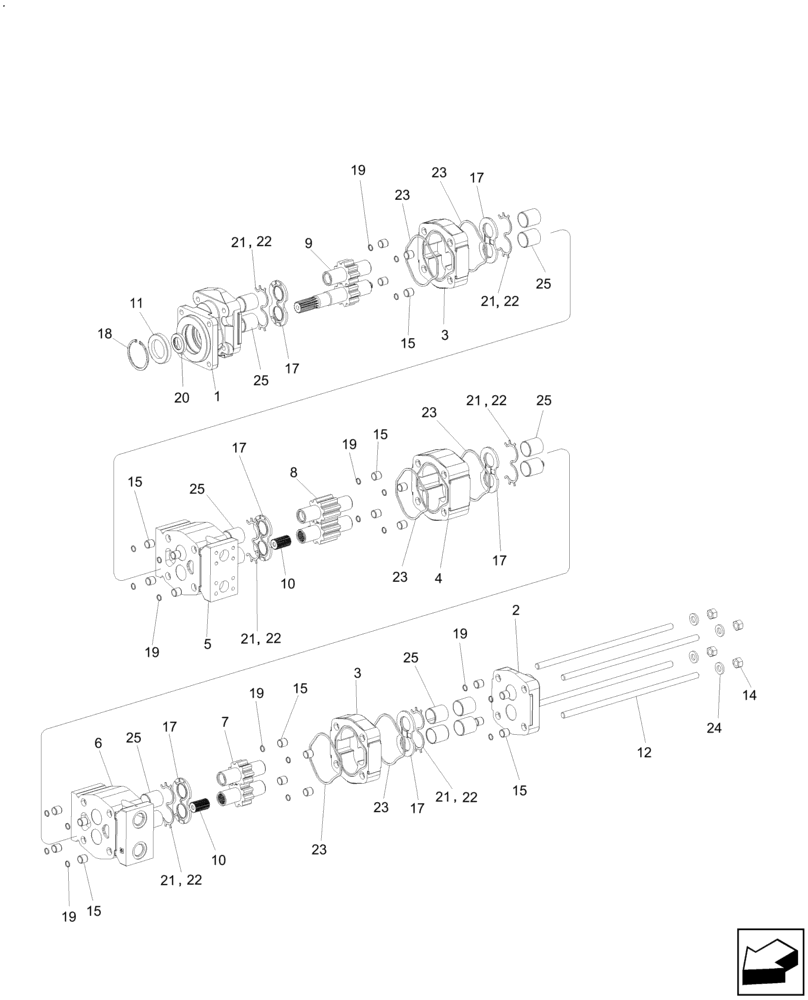 Схема запчастей Case IH A8800 - (35.104.AA[02]) - HYDRAULIC PUMP * COMMERCIAL (35) - HYDRAULIC SYSTEMS