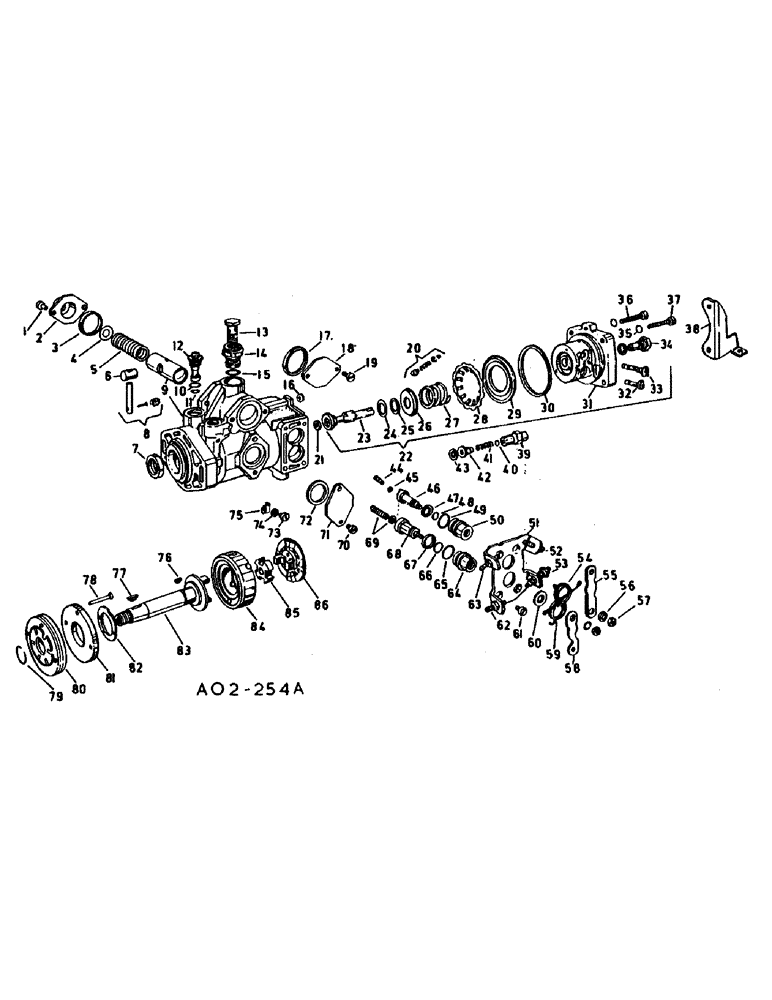 Схема запчастей Case IH 784 - (12-42) - POWER, FUEL INJECTION PUMP, BOSCH INJECTION C.R. PUMP Power