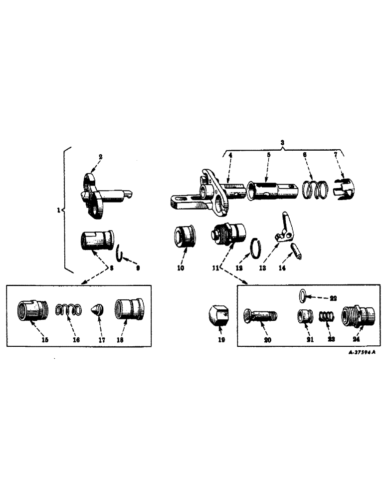 Схема запчастей Case IH SUPER C - (164) - HYDRAULIC SYSTEM, BREAK-AWAY AND SELF SEALING COUPLING (07) - HYDRAULIC SYSTEM