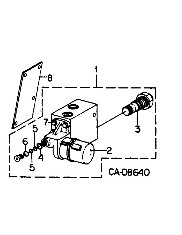 Схема запчастей Case IH 1480 - (10-55) - HYDRAULICS, REEL DRIVE VALVE (07) - HYDRAULICS