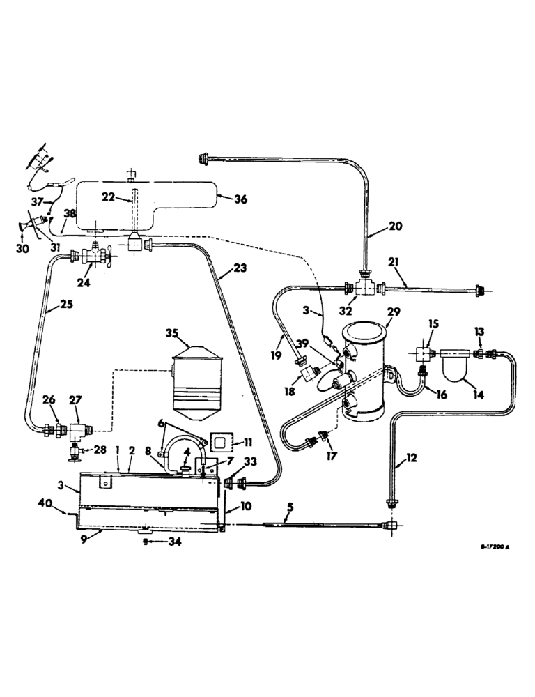 Схема запчастей Case IH 21206 - (E-16) - FUEL SYSTEM, AUXILIARY UNDERSLUNG FUEL TANK, DIESEL ENGINE TRACTORS (02) - FUEL SYSTEM