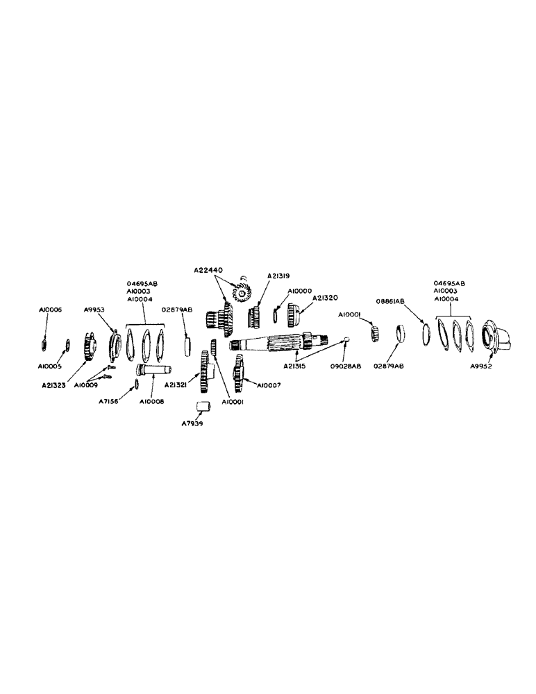 Схема запчастей Case IH 940 - (2-073) - FIRST REDUCTION SHAFT (06) - POWER TRAIN