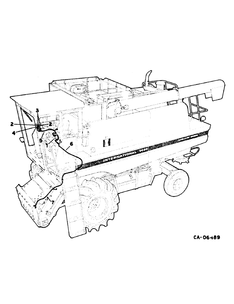 Схема запчастей Case IH 1480 - (10-70) - HYDRAULICS, AUTOMATIC HEADER CONTROL, SERIAL NO. 24001 AND ABOVE (07) - HYDRAULICS