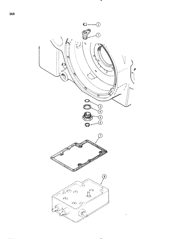 Схема запчастей Case IH 1270 - (368) - DRAFT CONTROL SENSING LEVER (09) - CHASSIS/ATTACHMENTS