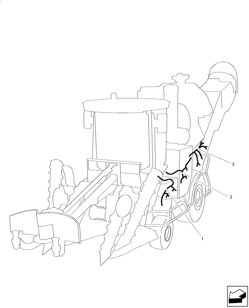 Схема запчастей Case IH A8000 - (55.100.DP[01]) - ELECTRIC WIRING (55) - ELECTRICAL SYSTEMS