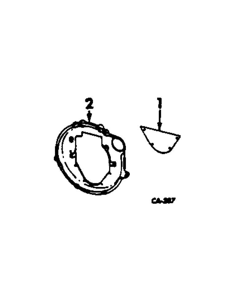 Схема запчастей Case IH C-263 - (B-27[A]) - CLUTCH HOUSING ADAPTER, 403 COMBINES 