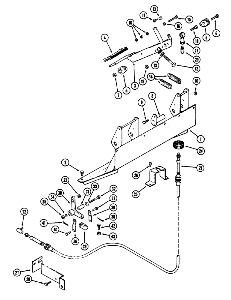 Схема запчастей Case IH 2390 - (6-180) - FOOT CLUTCH (06) - POWER TRAIN