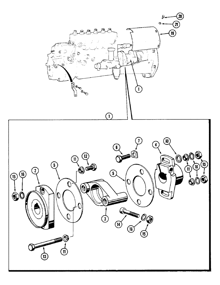 Схема запчастей Case IH 4890 - (3-59A) - FUEL INJECTION PUMP ASSY, 674 CUBIC INCH DIESEL ENGINE, PRIOR TO ENGINE S/N 5224883 AND 3015590 (03) - FUEL SYSTEM