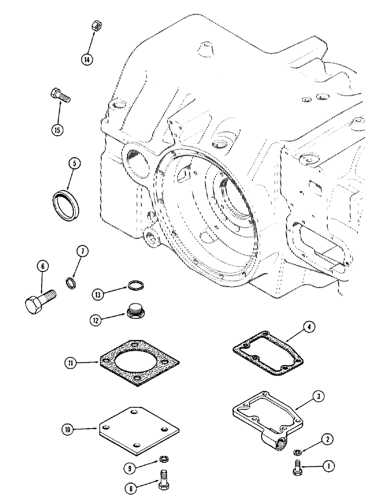 Схема запчастей Case IH 1570 - (166) - HYDRAULICS, TRANSMISSION COVERS AND HYDRAULIC CIRCUITRY, USED WITHOUT HITCH (08) - HYDRAULICS