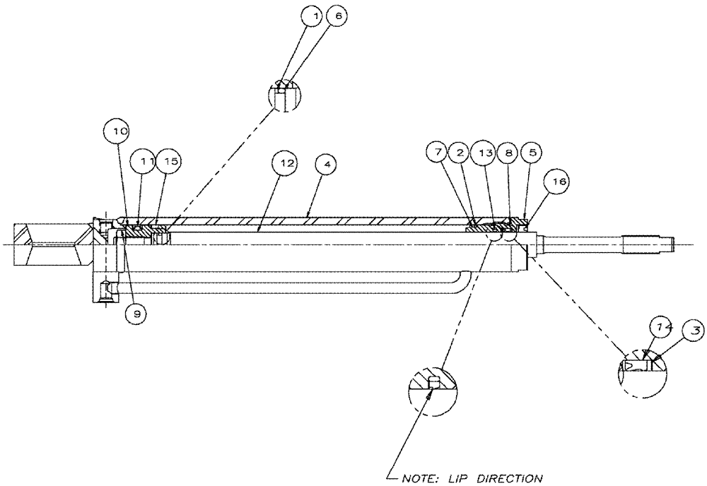 Схема запчастей Case IH 3210 - (07-004) - ACTIVE SUSPENSION CYLINDER Cylinders