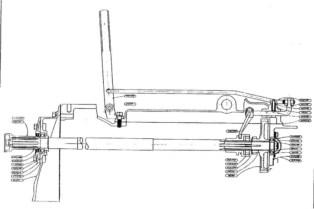 Схема запчастей Case IH L-SERIES - (080) - POWER TAKE-OFF ASSEMBLY (PRIOR TO TRACTOR NO. 4300000) (06) - POWER TRAIN