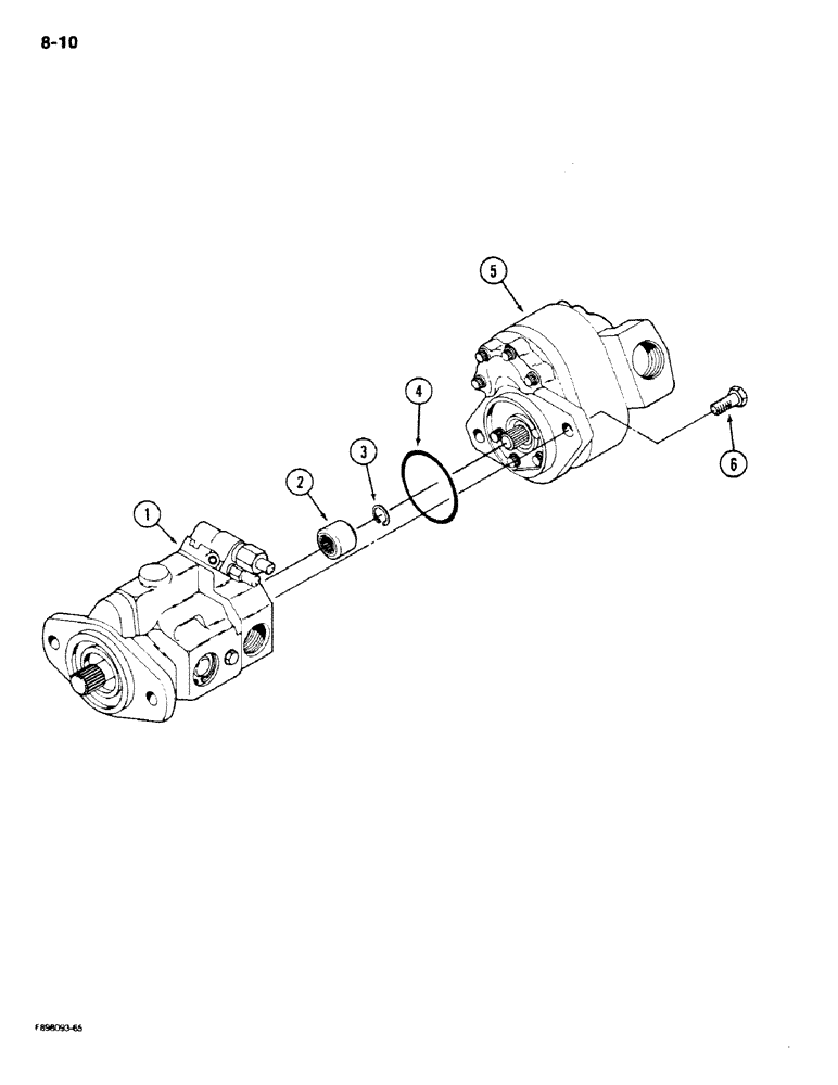 Схема запчастей Case IH 9180 - (8-10) - HYDRAULIC PUMP ASSEMBLY (08) - HYDRAULICS