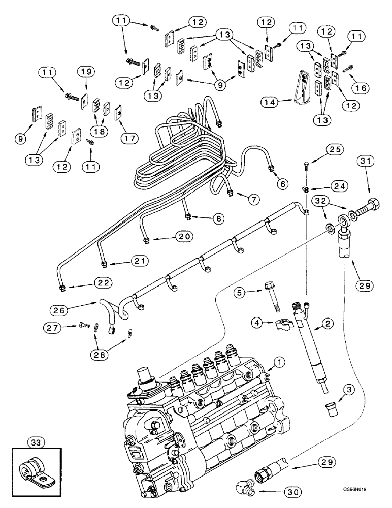 Схема запчастей Case IH 2166 - (3-03A) - FUEL INJECTION SYSTEM, 6TA-830 EMISSIONS CERTIFIED ENGINE, COMBINE P.I.N. JJC0180000 AND AFTER (02) - FUEL SYSTEM