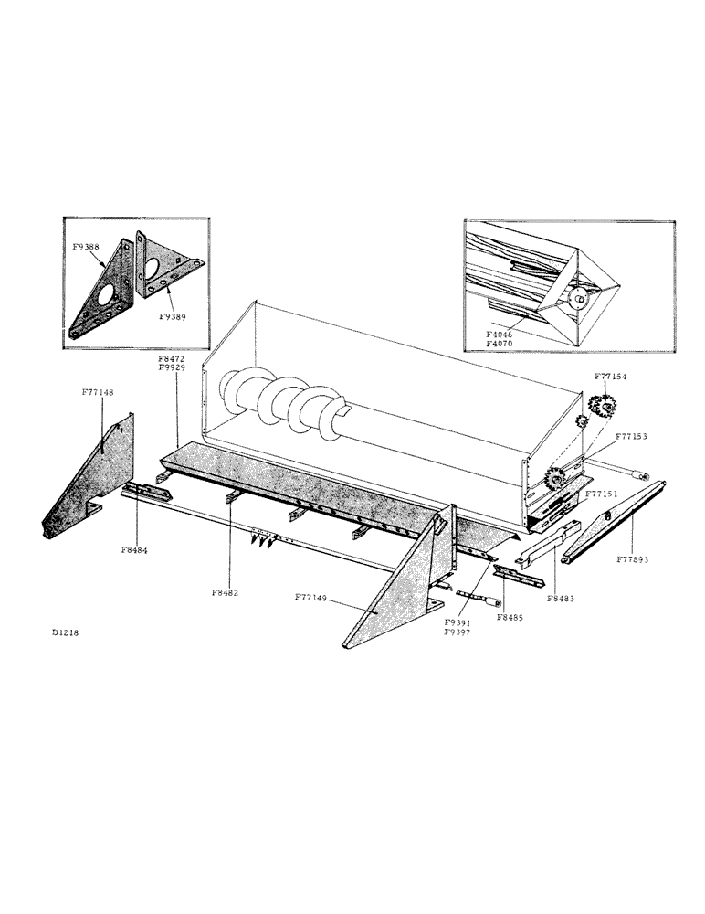 Схема запчастей Case IH 800 - (024) - KAFFIR CORN ATTACHMENT (58) - ATTACHMENTS/HEADERS