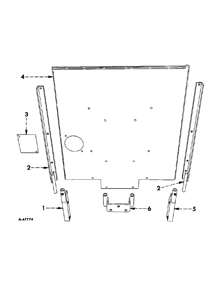 Схема запчастей Case IH 34U-FTC26 - (B-21) - DRIVERS SHIELDS (SPECIAL), (FOR USE WITH INTERNATIONAL 300 & 350 UTILITY TRACTORS) 