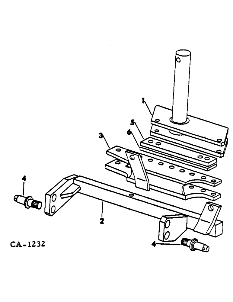 Схема запчастей Case IH 710 - (AP-27) - THREE-POINT SHIFTING HITCH, IN THE FURROW 