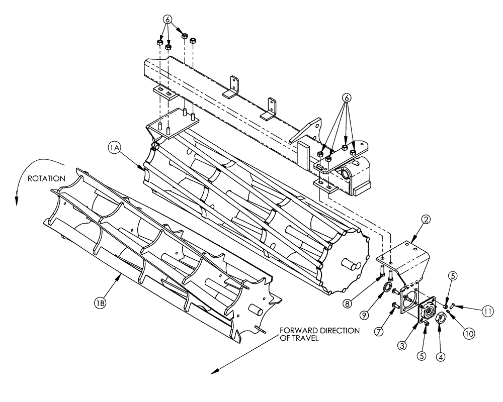 Схема запчастей Case IH P/T CRUMBLER - (75.200.01) - ROD AND REEL ASSEMBLY (09) - CHASSIS/ATTACHMENTS