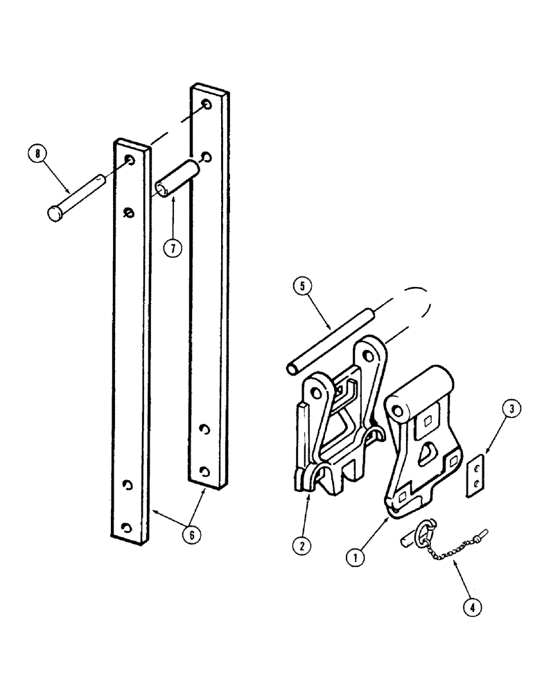 Схема запчастей Case IH 4500 - (9-032) - C FRAME EXTENSION HINGES, TRAIL BEHIND MODELS (09) - CHASSIS/ATTACHMENTS