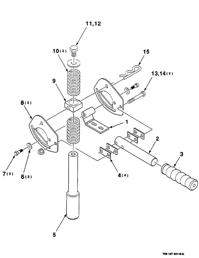 Схема запчастей Case IH SC416 - (7-04) - LATCH ASSEMBLY, ROADING (09) - CHASSIS