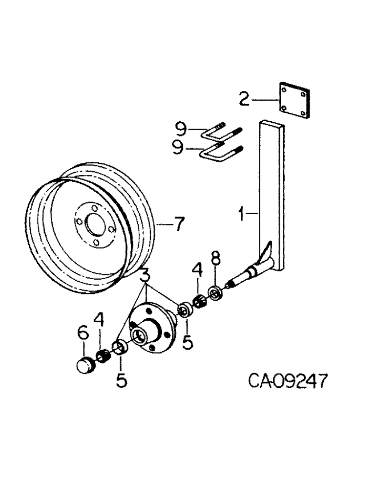 Схема запчастей Case IH 468 - (A-24) - GAUGE WHEEL 