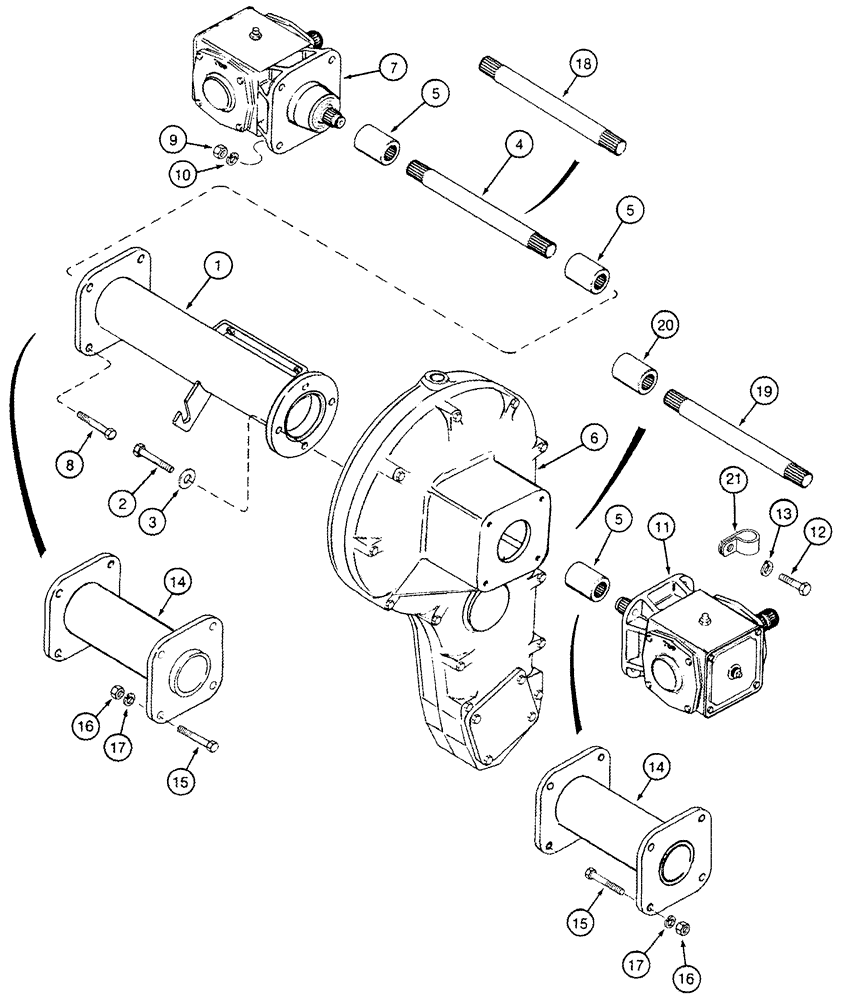 Схема запчастей Case IH 2555 - (09A-17) - DRUM DRIVE (13) - PICKING SYSTEM