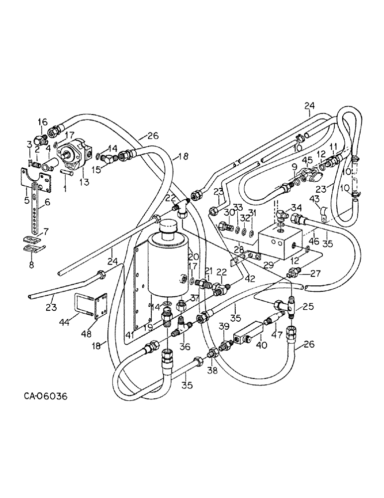 Схема запчастей Case IH 500 - (E-34) - HYDRAULIC BLOWER DRIVE, FOR 12 ROW NARROW 