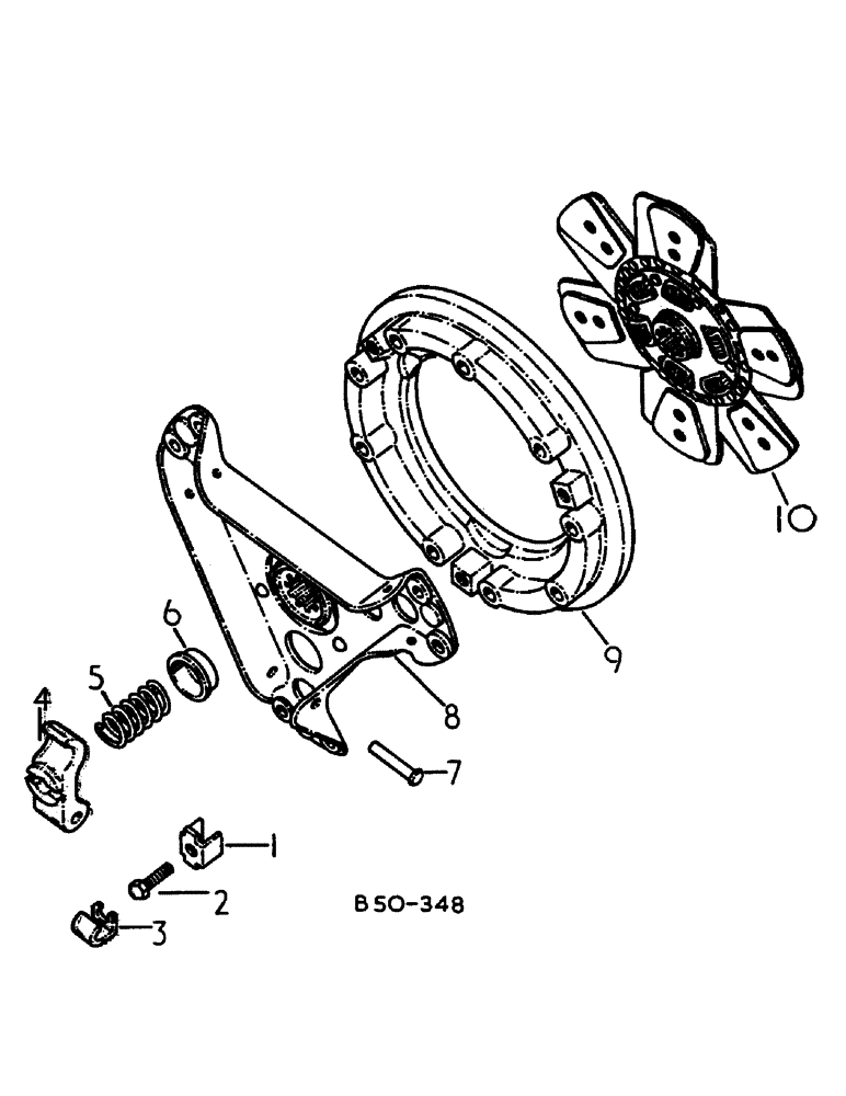 Схема запчастей Case IH 385 - (00C17) - CLUTCH, 484/5719 & UP, 385485/7000 & UP, 248/692 & UP (04) - Drive Train