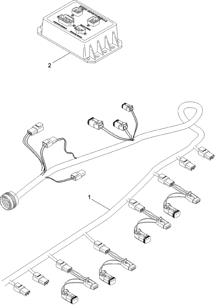 Схема запчастей Case IH 620 - (04-31) - HARNESS, COTTON - AFS YIELD MONITOR (06) - ELECTRICAL SYSTEMS