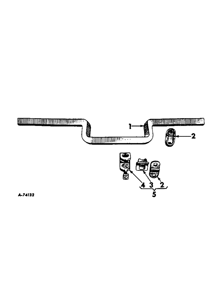 Схема запчастей Case IH 186 - (C-30) - STANDARD CLAMP AND TOOL BAR, FOR DISK BEDDING AND FURROWING ATTACHMENT 