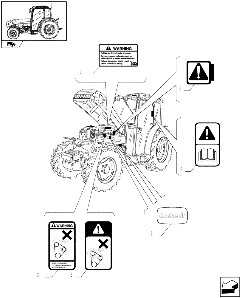 Схема запчастей Case IH FARMALL 95N - (1.98.0[01]) - DECALS - LEFT SIDE - C6624 (13) - DECALS