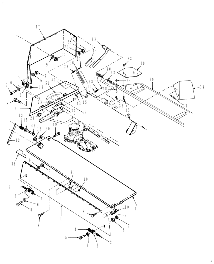 Схема запчастей Case IH DC101F - (08.01) - SHIELDING, RH (08) - SHEET METAL