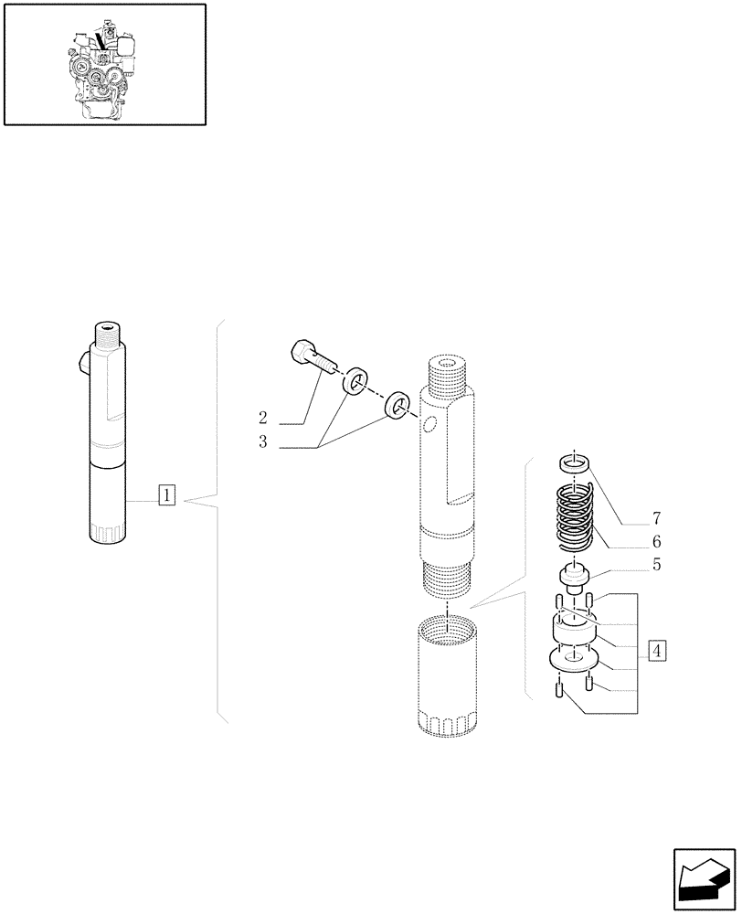 Схема запчастей Case IH JX100U - (0.14.0/ A) - INJECTOR BREAKDOWN (ASY P/N 4791124) (01) - ENGINE