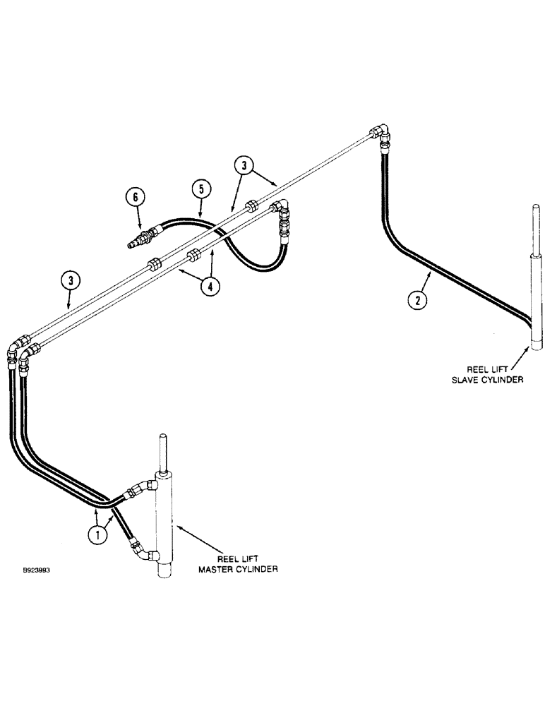 Схема запчастей Case IH 1010 - (1-10) - PICTORIAL INDEX, REEL LIFT HYDRAULICS (35) - HYDRAULIC SYSTEMS