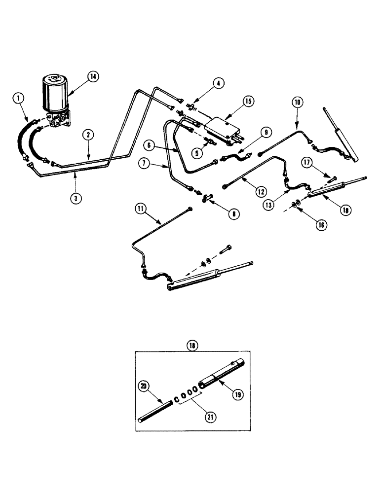 Схема запчастей Case IH 855 - (22) - HYDRAULIC SYSTEM 