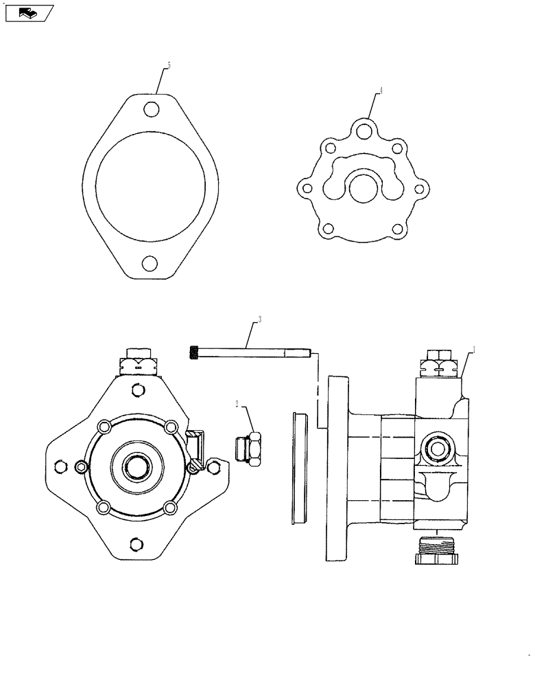 Схема запчастей Case IH 635 - (29.212.06) - HYDROSTATIC CHARGE PUMP (29) - HYDROSTATIC DRIVE