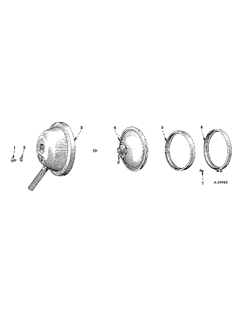 Схема запчастей Case IH FARMALL M - (155) - ELECTRICAL SYSTEM, CARBURETED AND DIESEL ENGINES, HEADLIGHT OR REAR LIGHT, SEALED BEAM (06) - ELECTRICAL SYSTEMS