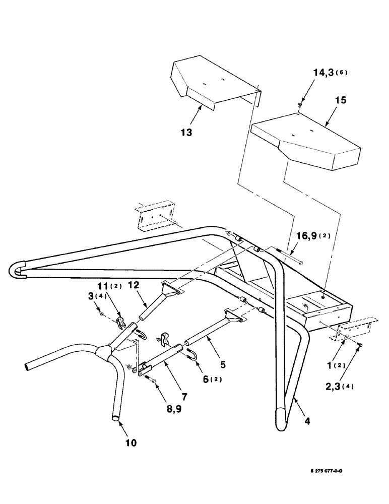 Схема запчастей Case IH 8750 - (3-4) - GATHERER ASSEMBLY (58) - ATTACHMENTS/HEADERS