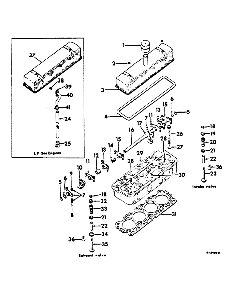 Схема запчастей Case IH C-135 - (C-14) - CYLINDER HEAD 