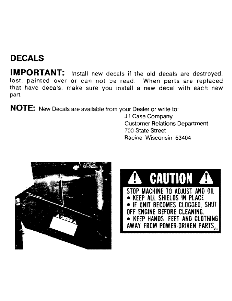 Схема запчастей Case IH ST54 - (01E) - DECALS 