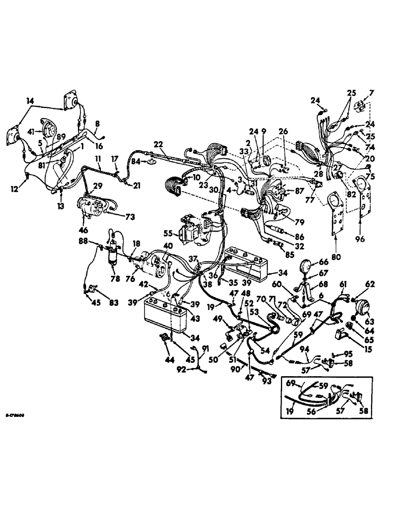 Схема запчастей Case IH 856 - (G-18) - ELECTRICAL SYSTEM, STARTING AND LIGHTING, INTERNATIONAL DIESEL ENGINE TRACTORS (06) - ELECTRICAL SYSTEMS